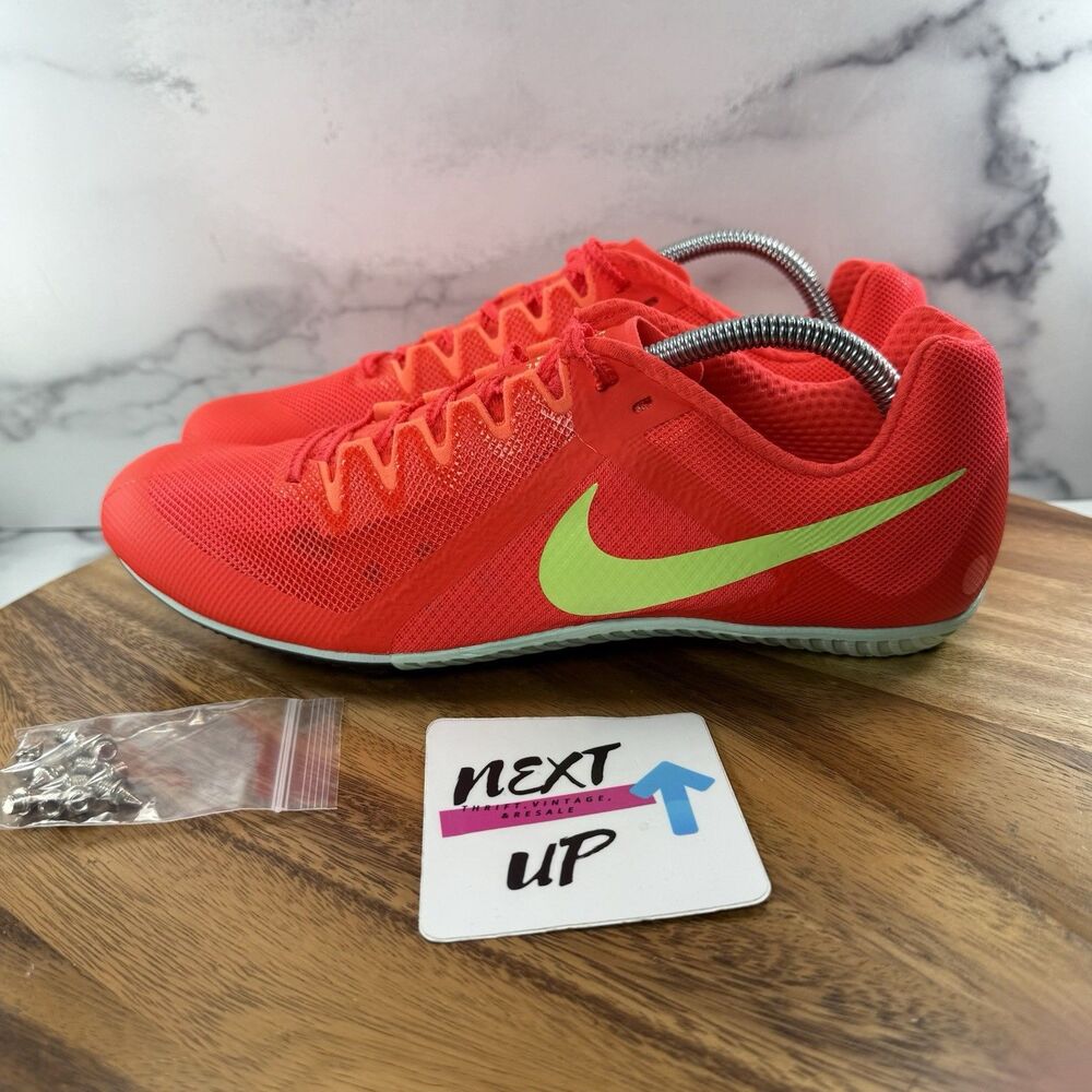 Mens 10.5-Nike Zoom Rival Bright Crimson Track & Field Spikes FZ9664 600